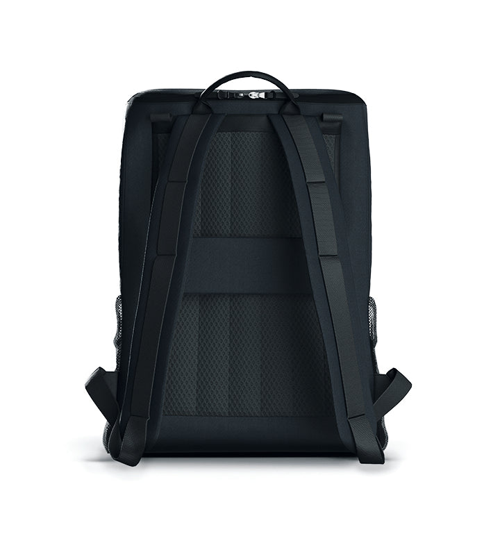 Nachhaltiger Wickelrucksack mit gepolsterten Rückenbereich. Fair produziert.