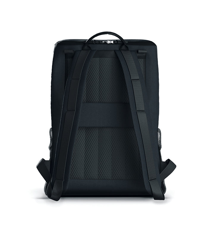 Nachhaltiger Wickelrucksack mit gepolsterten Rückenbereich. Fair produziert.