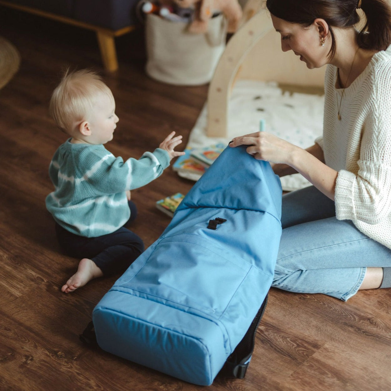 Familienrucksack Hugo - blau