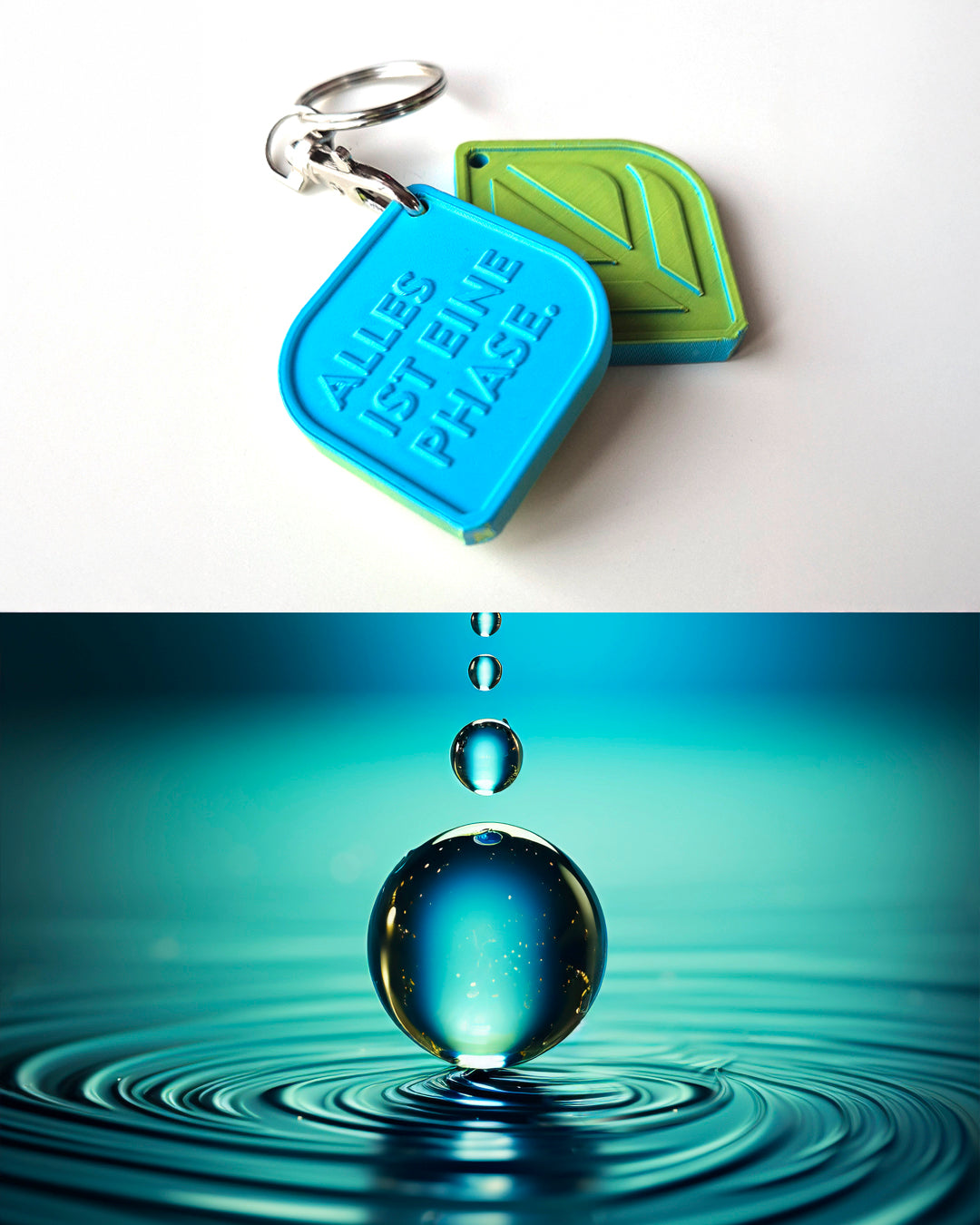 BAG-Charm / Schlüsselanhänger ALLES IST EINE PHASE