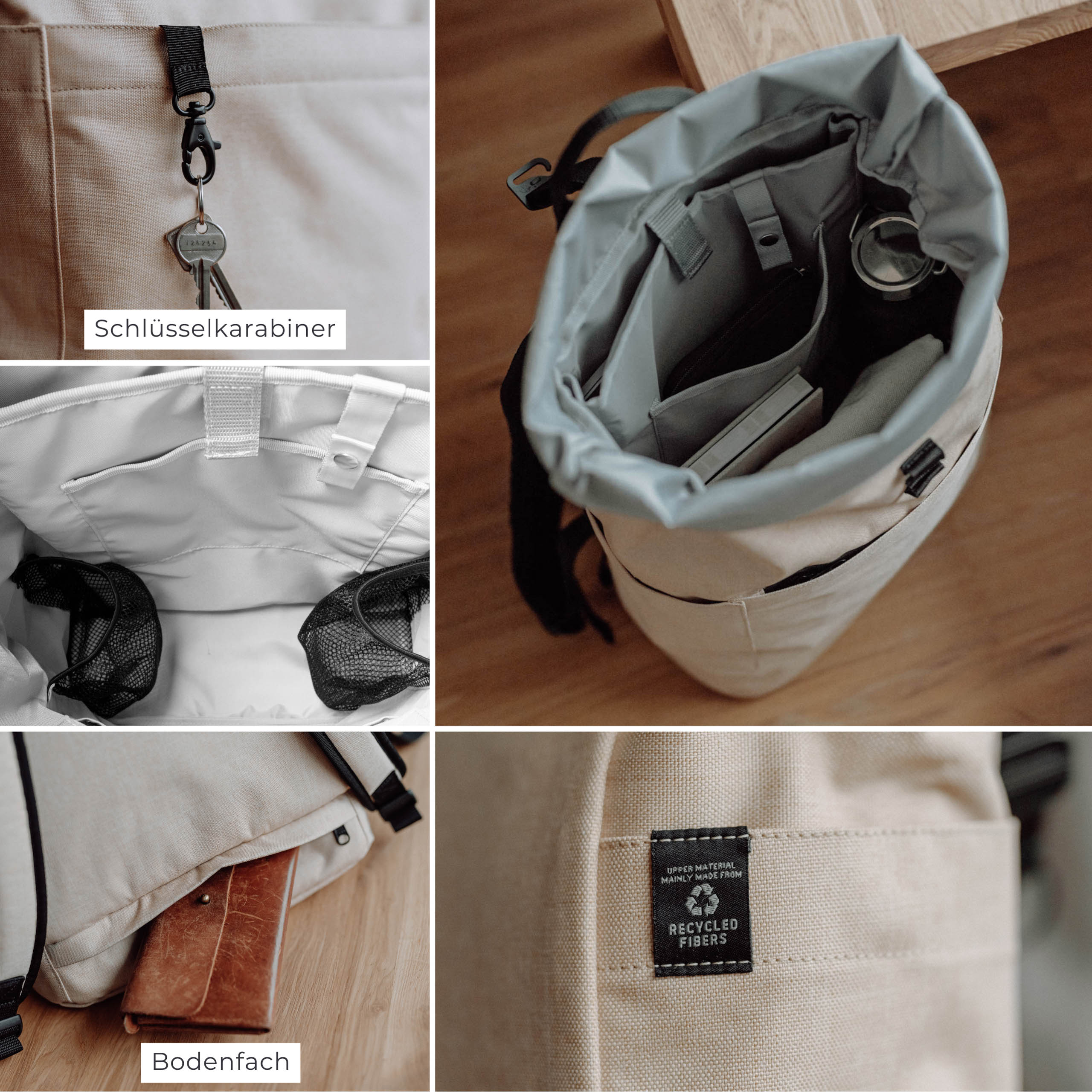 Wickelrucksack Hugo - sand