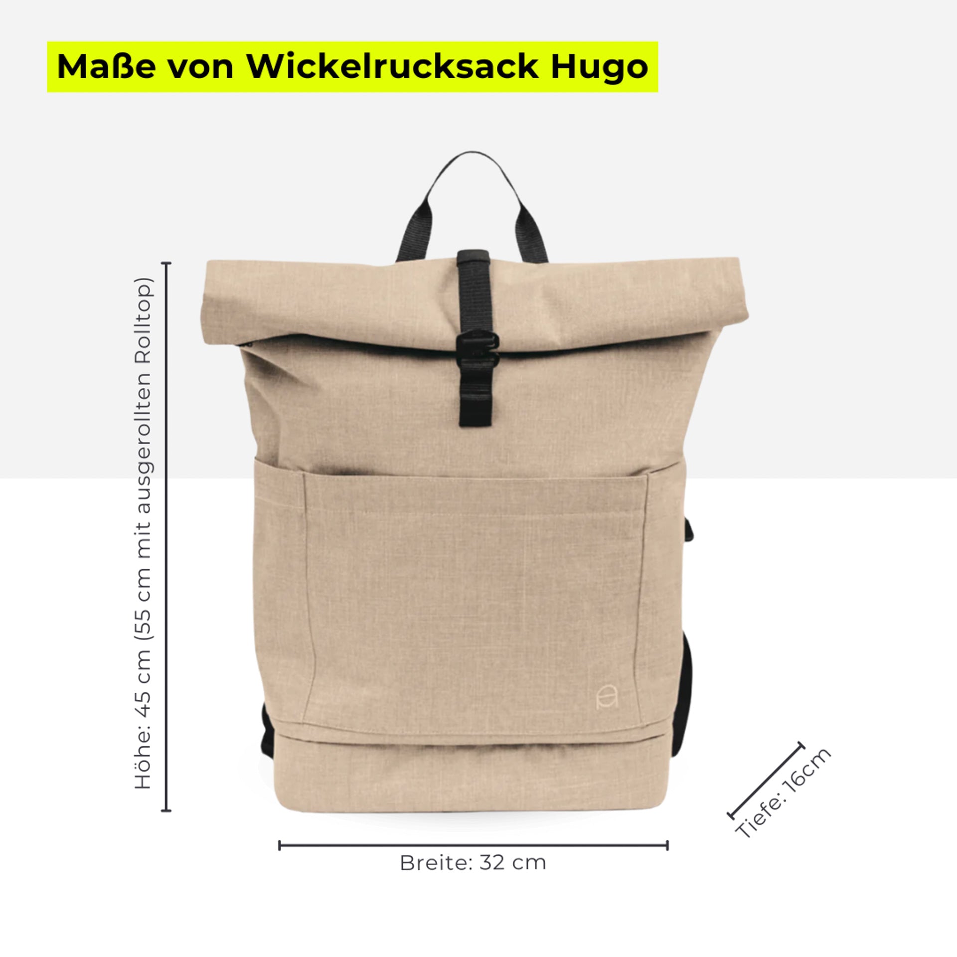 Familienrucksack Hugo - sand