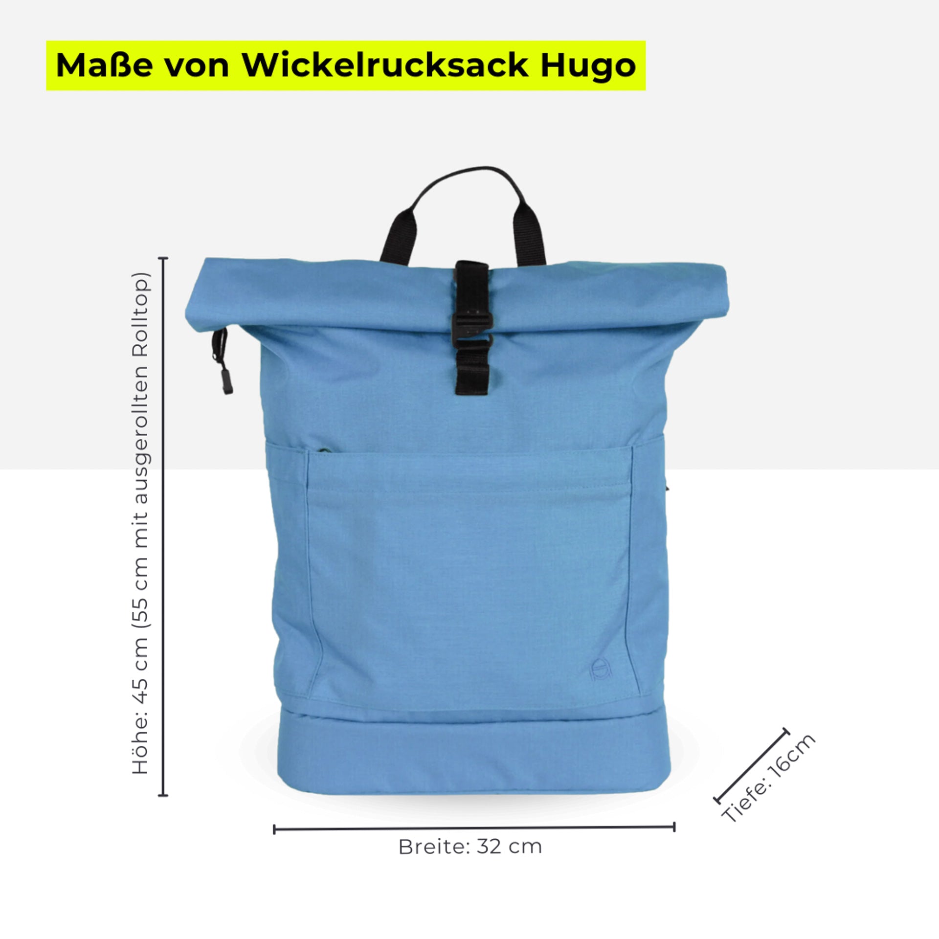 Familienrucksack Hugo - blau